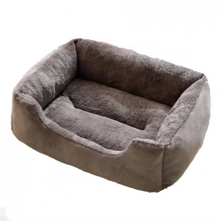 Panier Douillet Gris pour Chiens et Chats