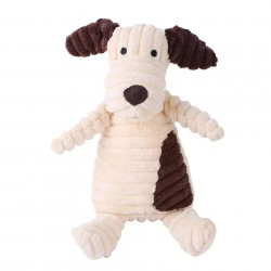 Jouet Chien Beige et Marron en Peluche