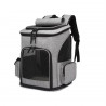 Sac à dos de transport gris pour chats et petits chiens – Kat & Doug